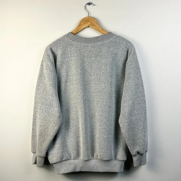 Vintage Waffle knit Sweatshirt - New Smyrna Beach - grey - size M - Picture 4 of 5